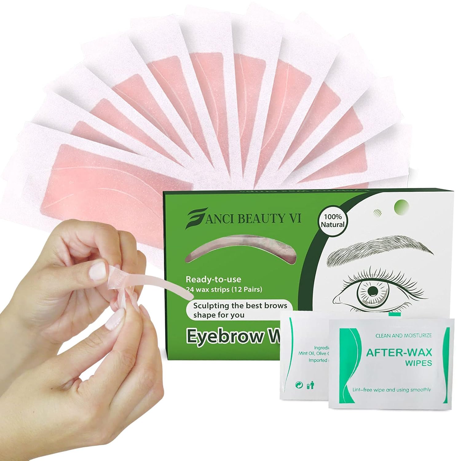 Eyebrows Wax Strips Eyebrow Shaper Ready to Use for