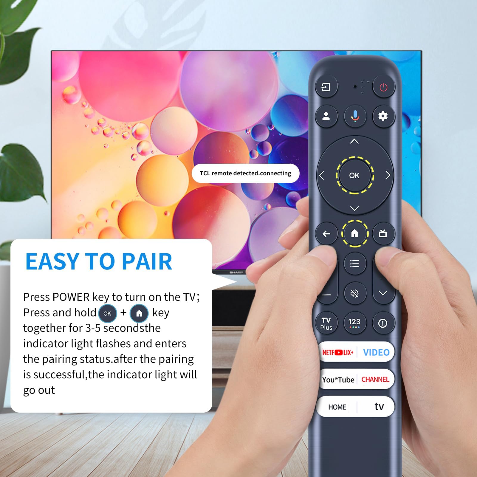 Nuovo telecomando per TCL 43 s446 50 s446 55 s446 65 s446 75 s446 85 s446 Android Smart TV LCD  44