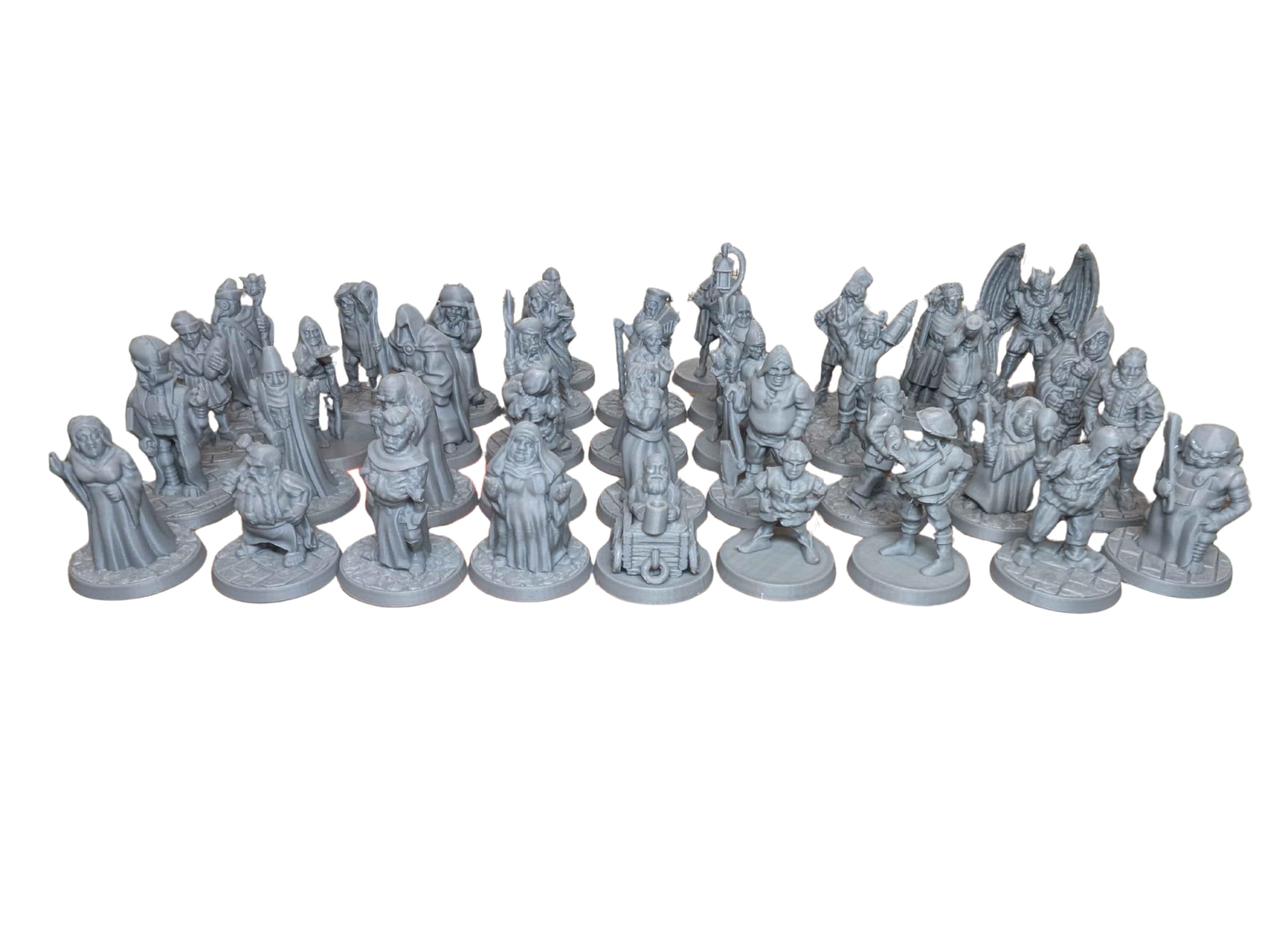 38 Townsfolk NPC Bundle - Miniatures for D&D, Pathfinder and TTRPG