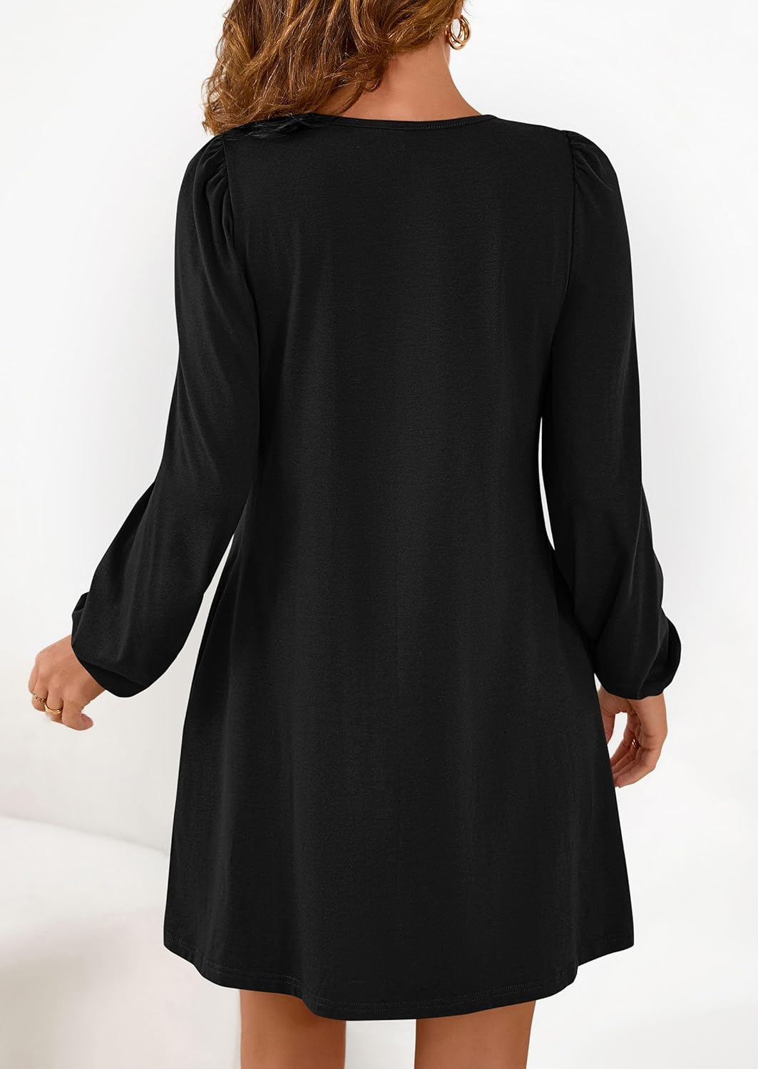 PRETTYGARDEN Fall Dresses for Women 2026 Long Sleeve Mini Short Flowy A Line Casual Holiday Party Tunic Dress Fashion Clothes - Image 5