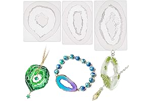 Crystal Geode Agate Epoxy Resin Silicone Molds Bulk Set of 3