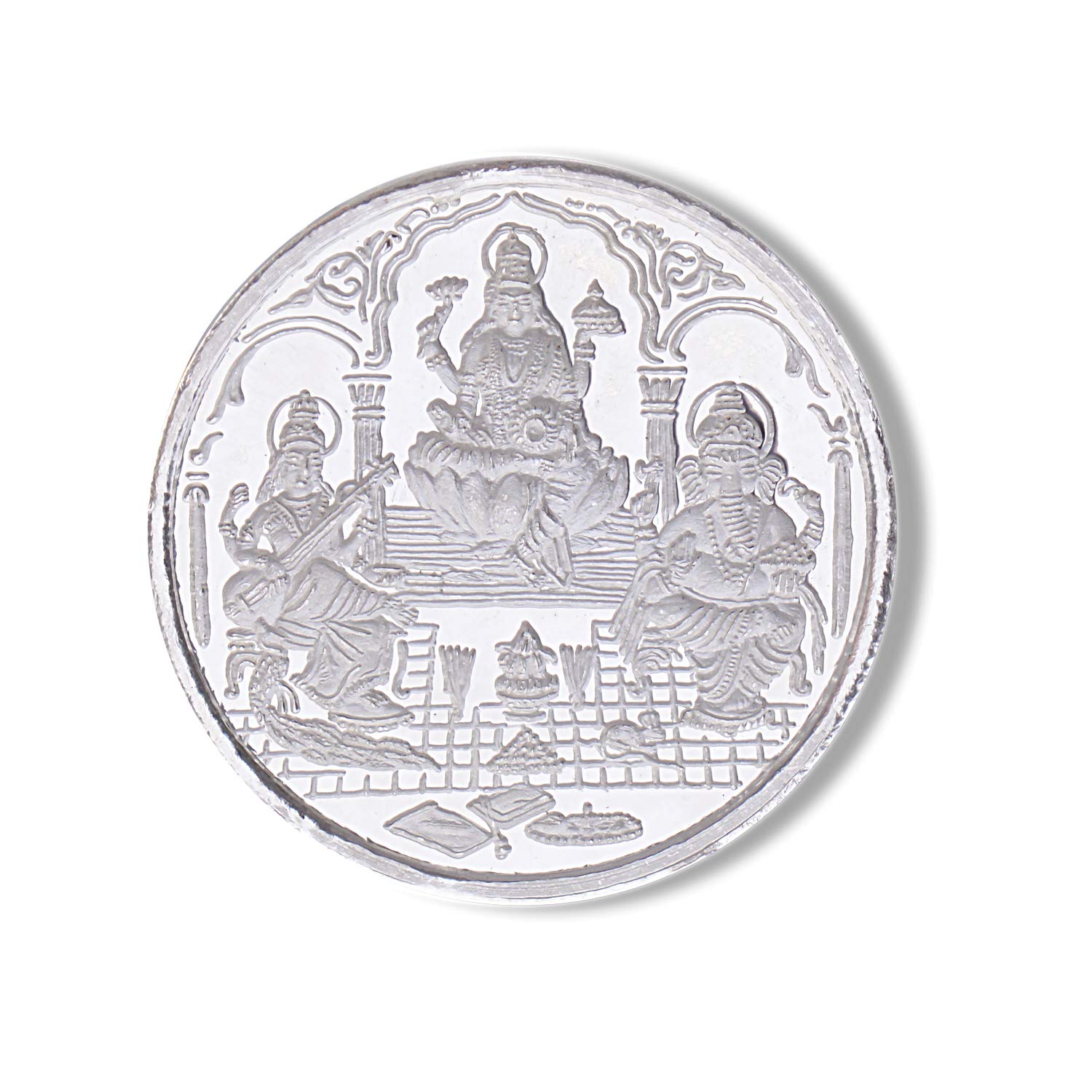 Silverwala 999 Silver Ganesha + Lakshmi + Saraswathi 10 Gram Coin (BEST GIFT) (B07KYMP79F) Amazon Price History, Amazon Price Tracker