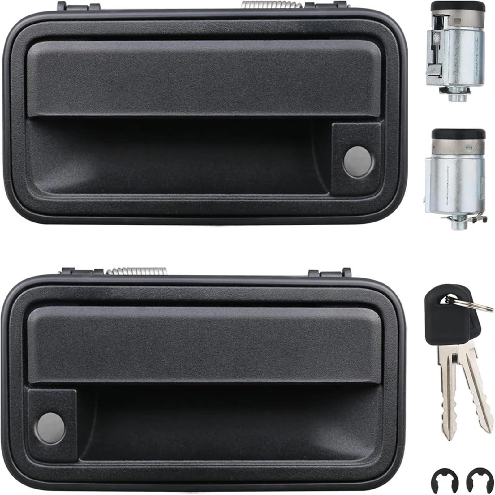 BQWYEDPL Car Exterior Door Handles W/Lock Cylinders & Keys Fit for Suburban C/K1500 C/K2500 C/K3500 Fit for GMC Car Door Latch Handle