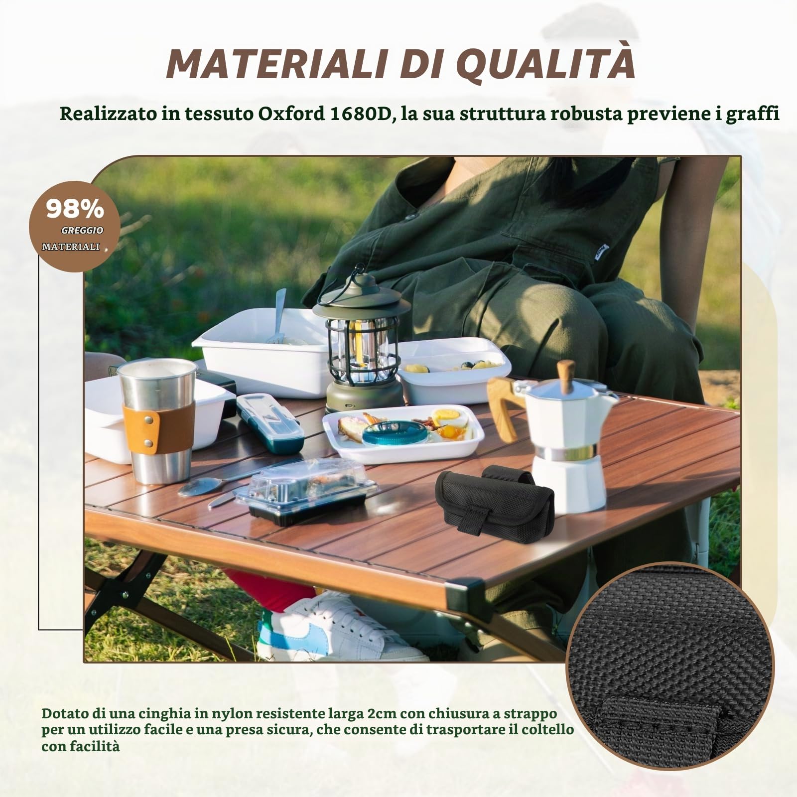 Borsa Coltelli,Borsa Porta Coltelli,Coltello Pieghevole Compatto Con Clip da Cintura, per Attività All'aria Aperta, Escursionismo, Alpinismo, Regali per Uomini
