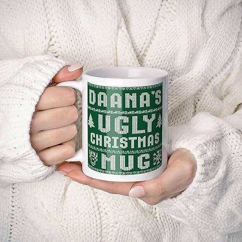 Miniatura 2 de Daana Name Christmas Gift. Personalized Ugly Christmas Sweater Coffee Mug. Funny Custom Xmas Gift, Stocking Stuffer For Friends, Coworkers And