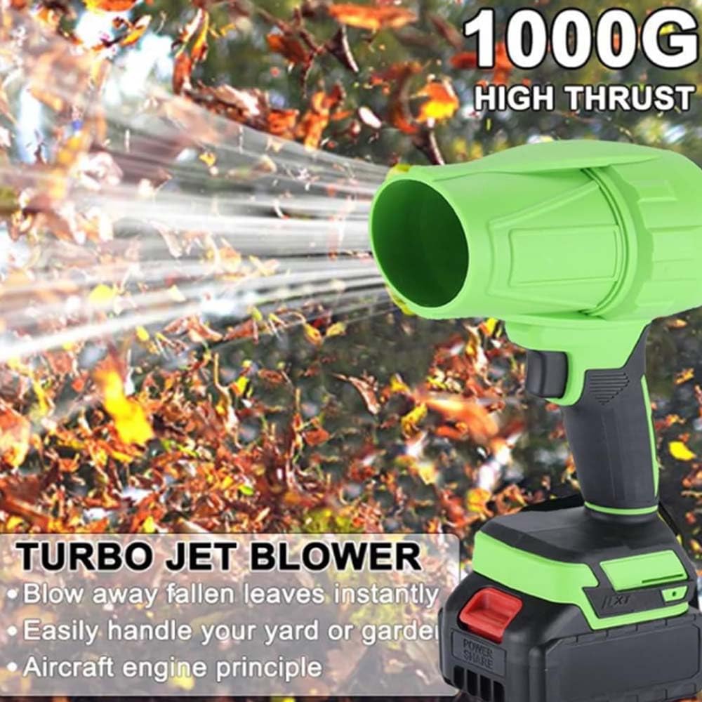 Turbo Jet Soplador de hojas, 350 W, motor sin escobillas con batería de 6000 mAh y cargador, velocidad continua, 30.000 rpm, Jet Dry Mini para coche, esquina de jardín, estambre (rojo)