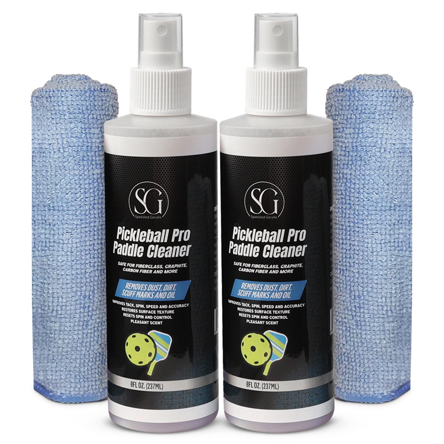 Spekkled Girrafe Pickleball Paddle Cleaner Spray - Removes Dirt, Ball Residue, Scuff Marks- EPA Safer Ingredients, Pickleball Accessories, Pickleball