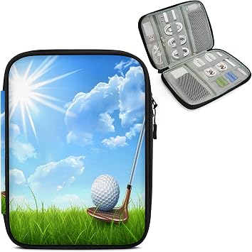 Sports Golf Travel Cable Organizer Pouch Electronic Cord Storage Bag Tech Accessories Carry Case for Charger, Cable, Phone, USB Flash Drive