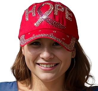 Popfizzy Bedazzled Hat for Women, Rhinestone Denim Hat, Fun Adult Bling Hats, Birthday Gifts for Women, Adjustable, One Size