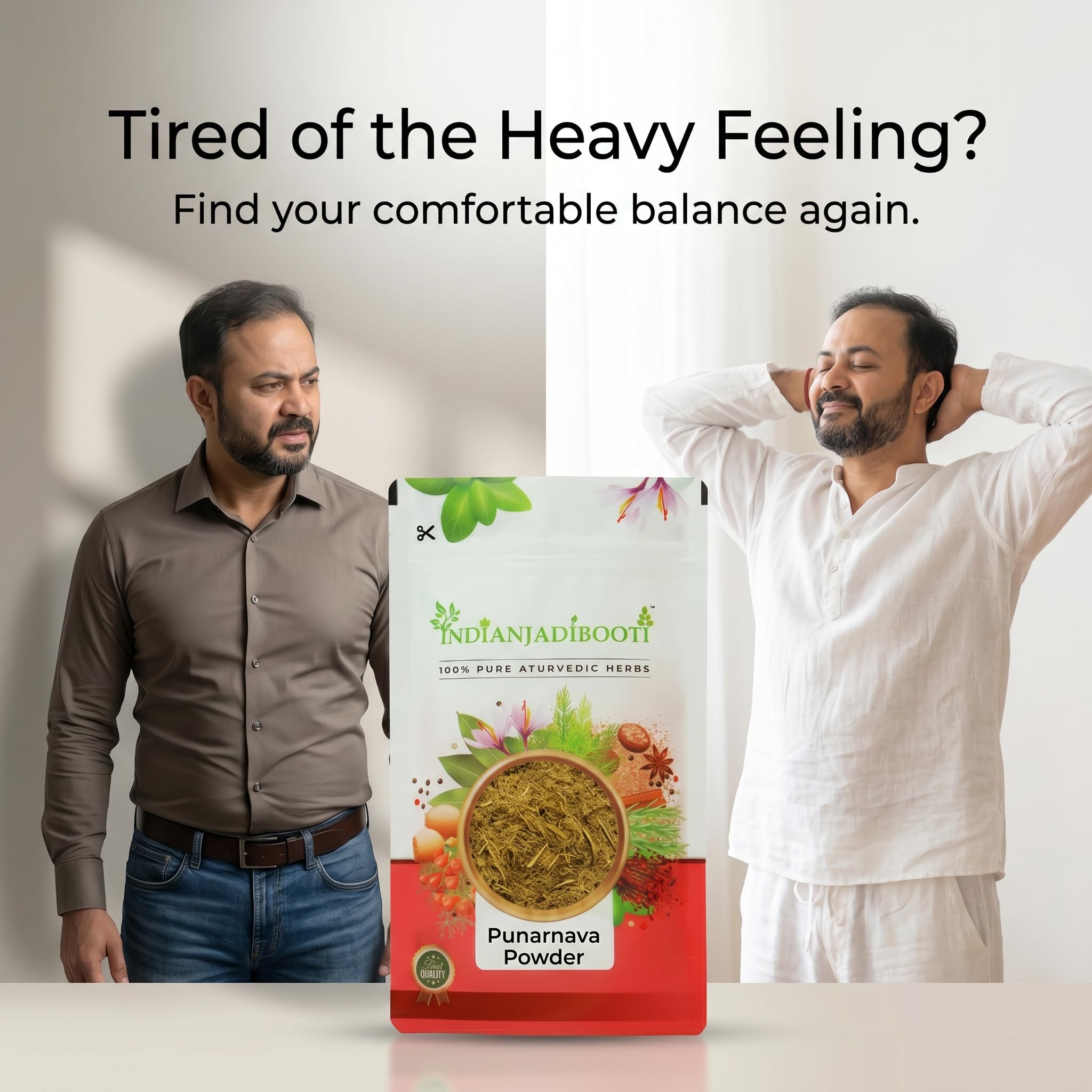 IndianJadiBooti Punarnava Powder Boerhavia Diffusa | Supports Kidney Health & Water Balance | Punarnava Churna For Urinary Wellness & Swelling Relief | With Boerhavia Diffusa Root-250 Grams — Amazon image 3