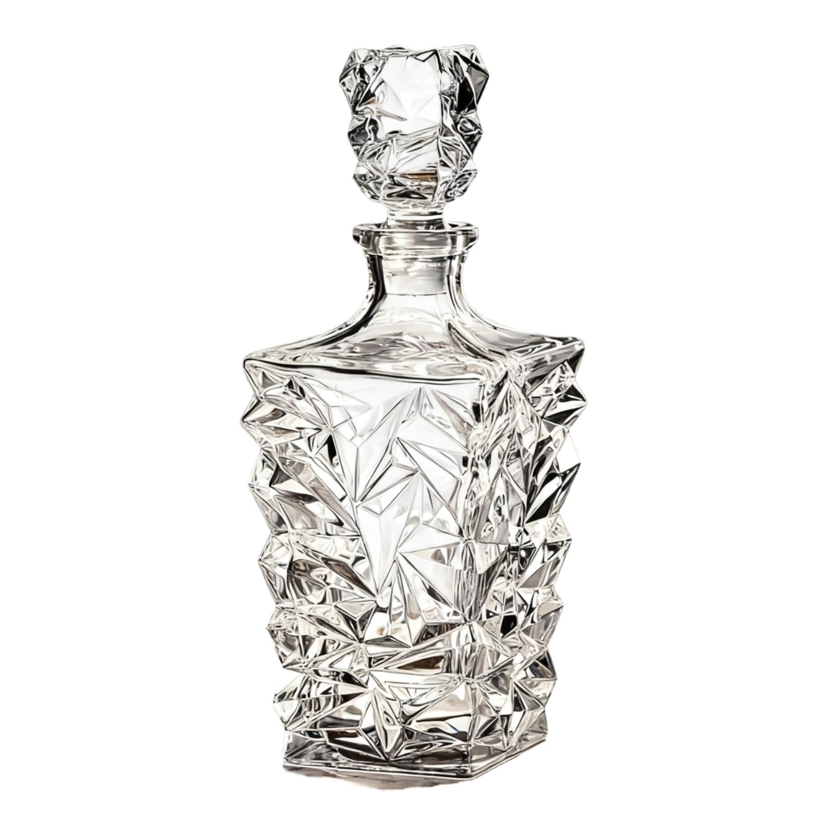 Decanter per Vino Rosso Whisky Decanter For Vino In Cristallo Con Base Stabile E Incisione Irregolare Moderna Decantatore
