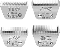 Vista 10 de Juego de cuchillas cerámicas desmontables para cortapelos de mascotas para perros de tamaño 7FC/5FC/4FC, compatible con Andis, Oster A5, Wahl KM