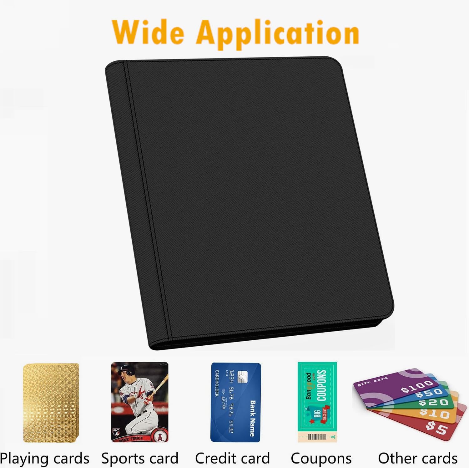 ringless card binder Amazon.com: 16 Pocket Card Binder, Ringless Zip Trading Card Binder, 1000+  Double Sided Pocket PU Collection Binder, Collector Album, Card Folder for  MTG, TCG, Sports Cards : Toys & Games
