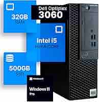 25#DELL　OptiPlex3060 i5-8500　SSD　デスクトップ Amazon.com: Dell Optiplex 3060 SFF Desktop PC, Intel i5-8500