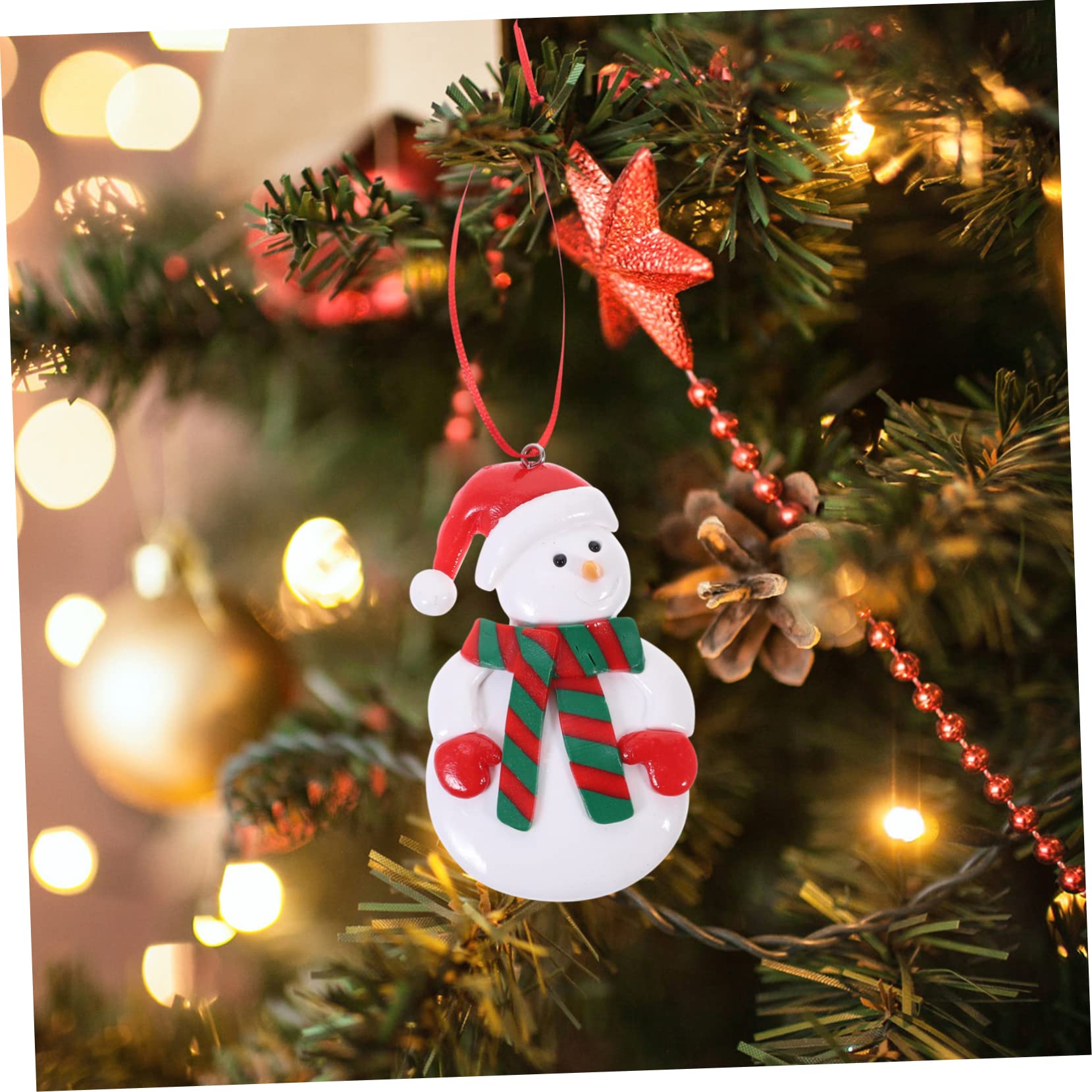 PRETYZOOM 3 Set Di Mini Decorazioni Natalizie in Feltro Per Albero Di Natale Ornamenti Da Appendere Pendenti Decorativi Riutilizzabili Per Decorazioni Per Albero Di Natale 4 Pezzi * 3