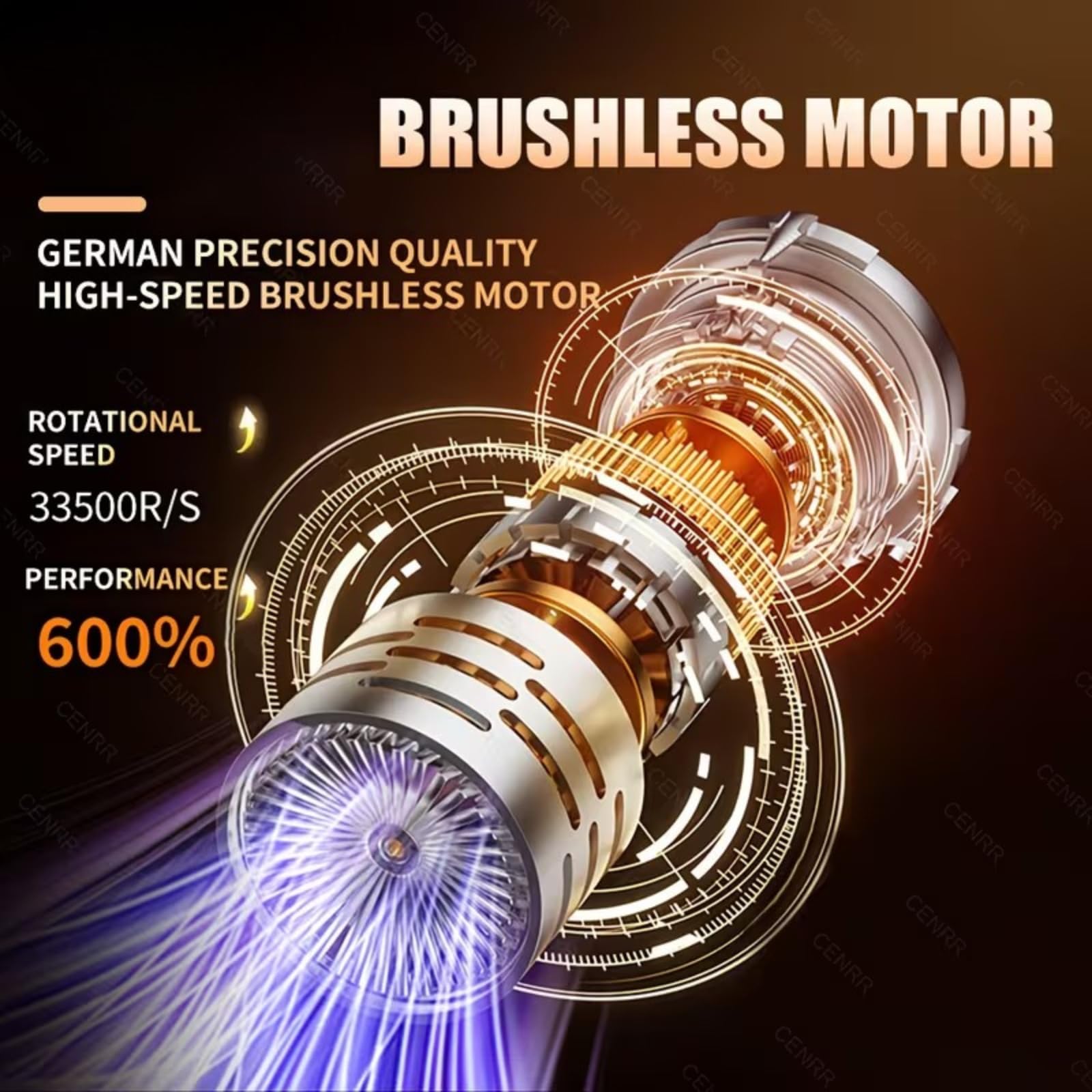 Aspirapolvere a mano a batteria, 27000 PA, vincitore del test, contenitore della polvere One Touch, senza fili, 3 marce, 270000 giri/min, aria compressa per auto, cucina, divano, ufficio