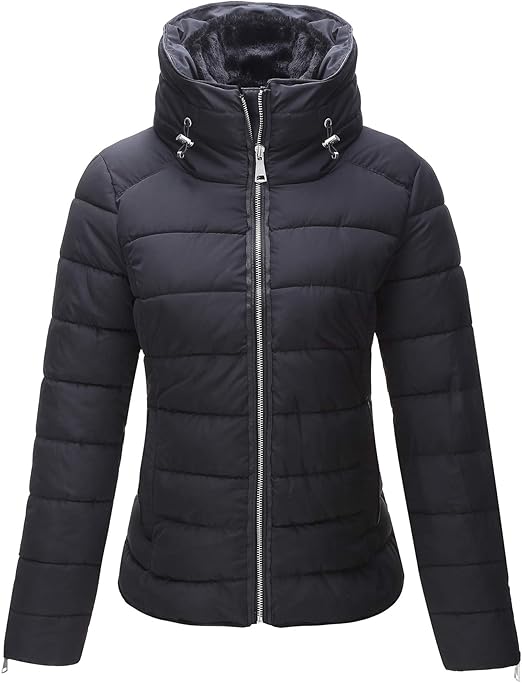 black quilted jacket womens
