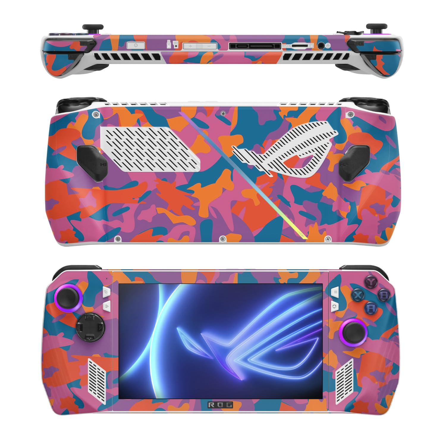 MightySkins Skin Compatible with Asus ROG Ally - Pop Camouflage | Protective, Durable, and Unique Vinyl Decal wrap Cover | Easy to Apply, Remove, and Change Styles