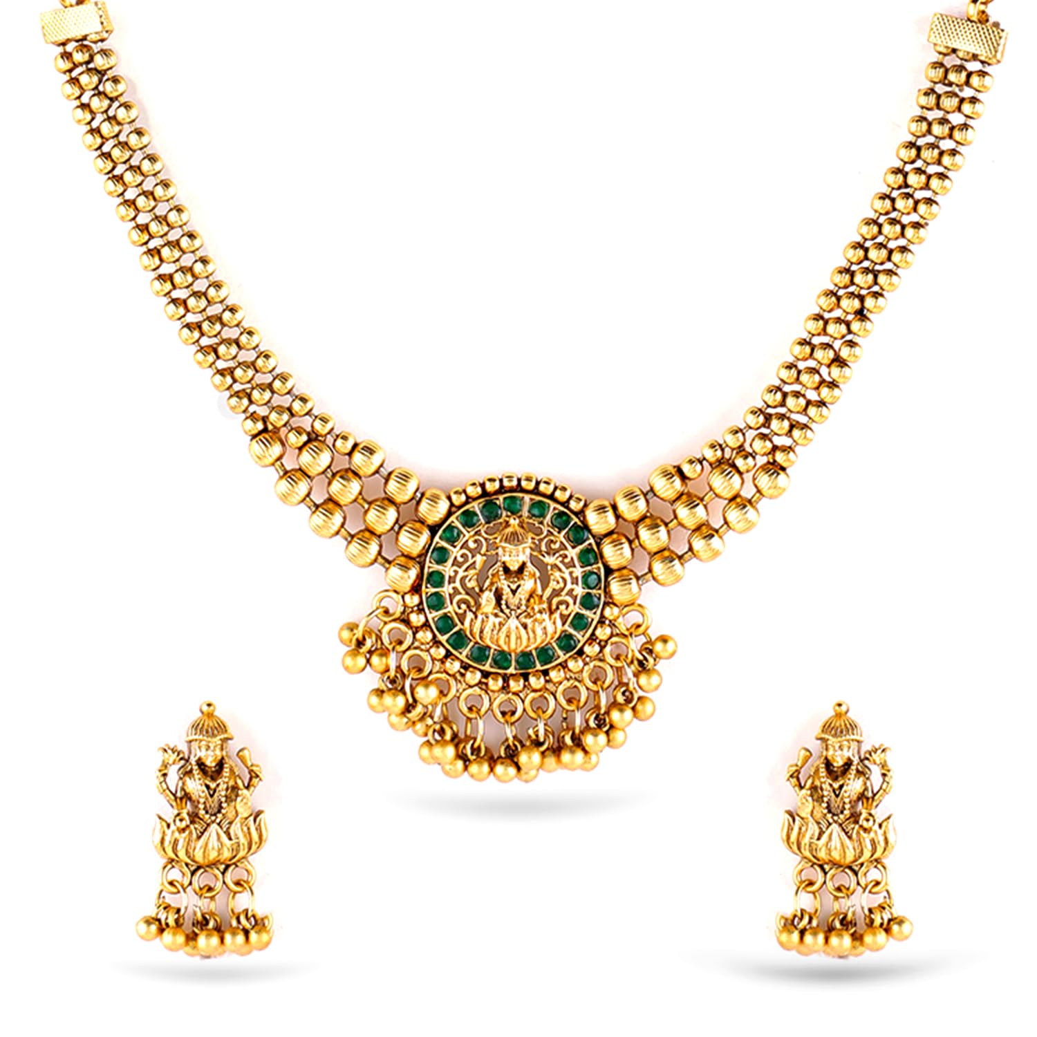 Necklace Set Gold Plated Traditional Stylish Jewellery Gift for Women & Girls