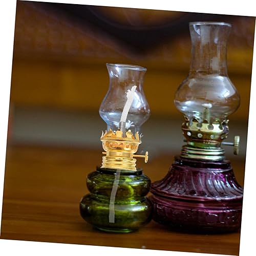 Miniatura 2 de DOITOOL Base de lámpara de queroseno Perilla Oil Kerosene Lantern Lámpara de aceite Lámpara de soporte de metal Linterna de aceite Linterna de