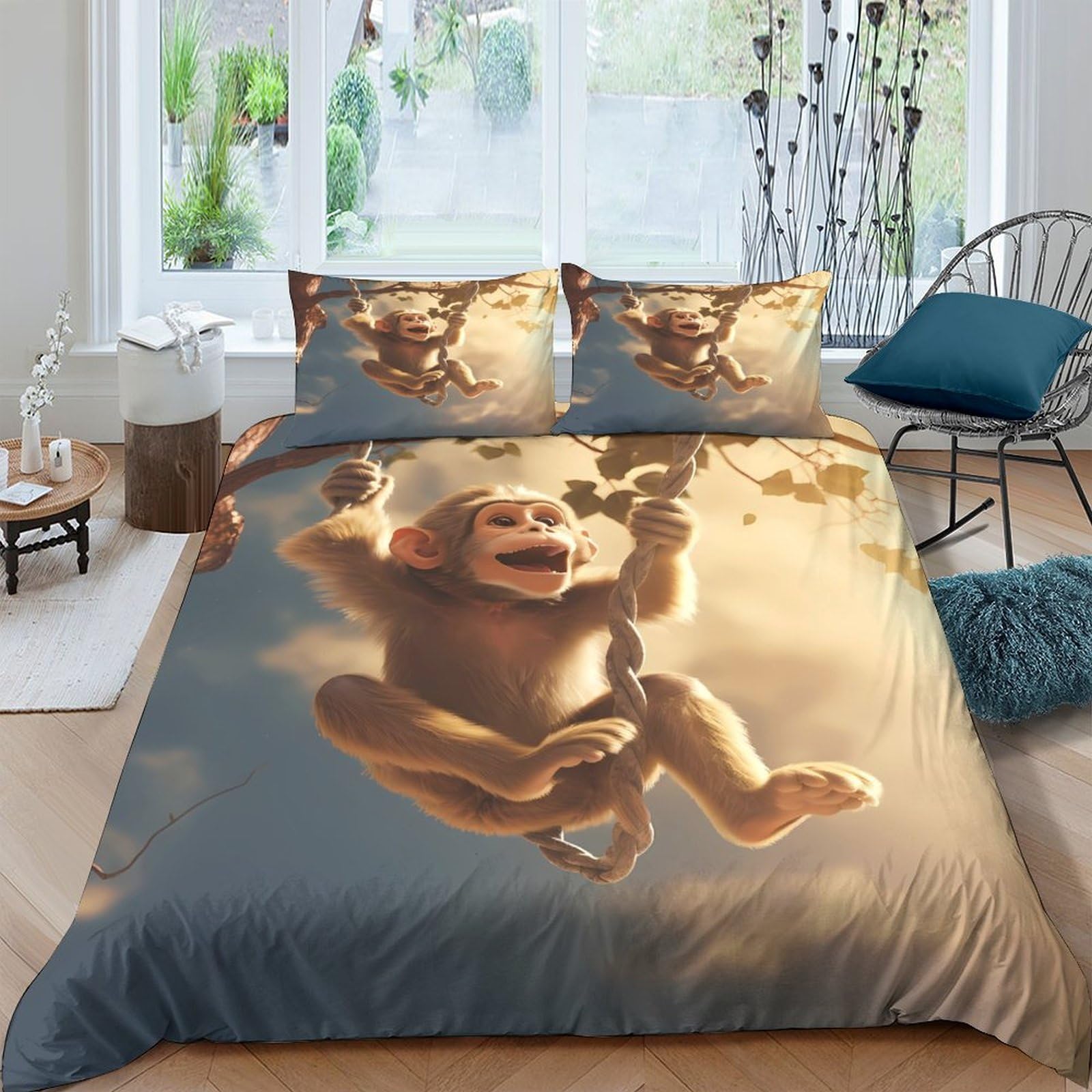 Ctjqhvkz Style-1 3D Printed Angel Baby Fitted Sheet Microfiber Soft Breathable Cloud Sky Mattress Cover For Bedroom Guest Room Decor Single（135X200cm）