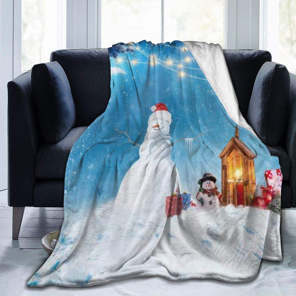 Couverture de jet en molleton pour vos soirées d'hiver au salon