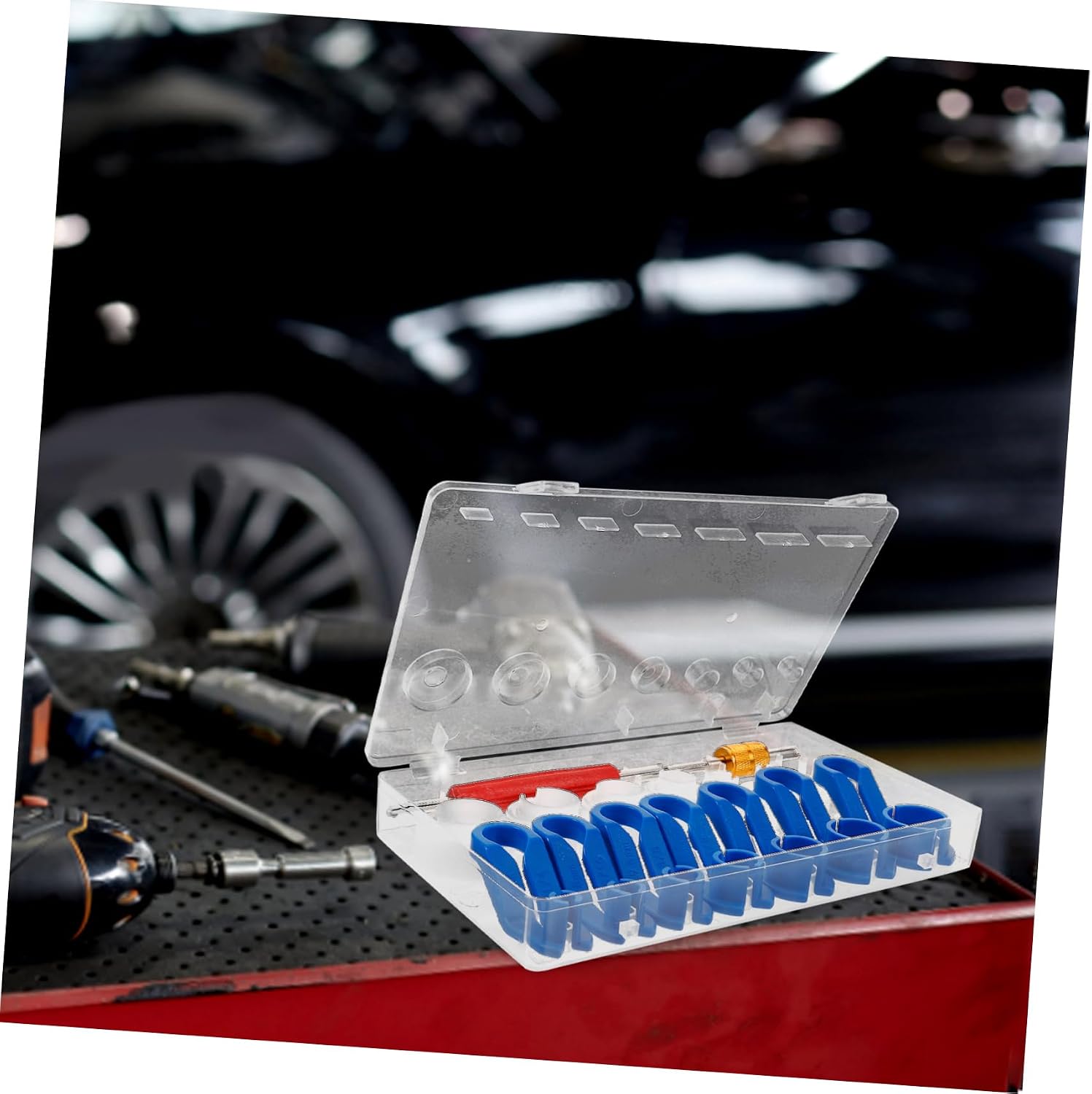 Gatuida 16pcs Car Conditioning Tools Fuel Line Tools Fuel Removal Tool Fuel Tool Fuel Line Removal Tool Transmission Line Disconnect Tool Fuel Line Remover Engine Tools, 20.50X12.00X2.50CM