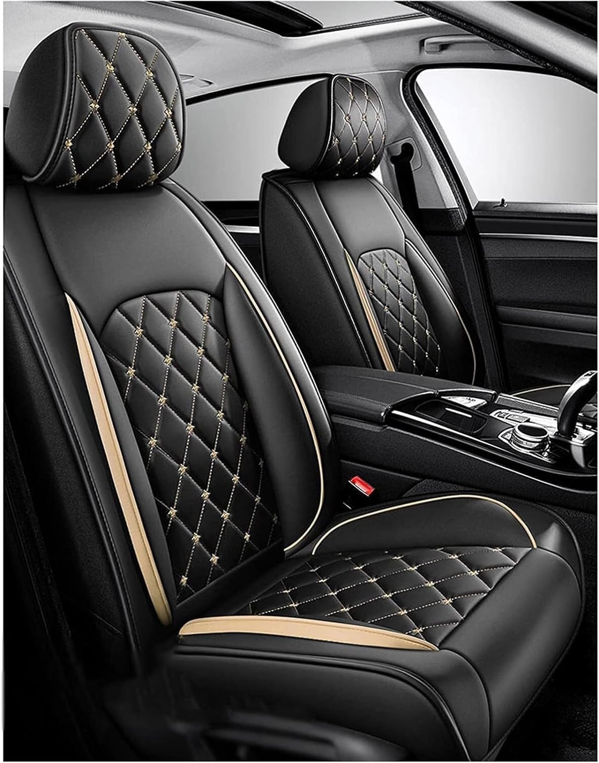 Housses de siège pour Mitsubishi Outlander 3 en cuir imperméable