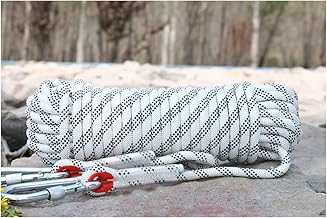 PAHION Cuerda De Escalada En Roca Estática De Seguridad Al Aire Libre De 20 Mm 49ft 82ft 115ft 148ft Cuerda De Alta Resistencia para Senderismo Entrenamiento De Montañismo Rescate