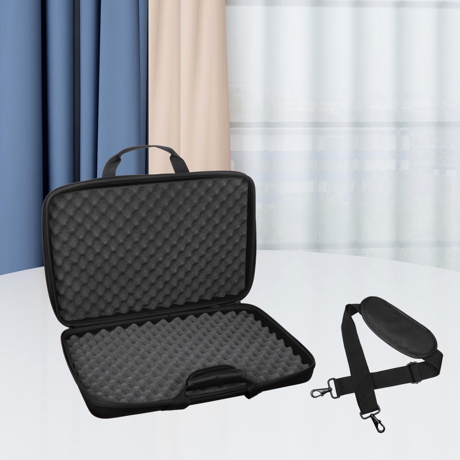 Estuche para equipos de DJ Estuche rígido Estuche para equipos de DJ Cremalleras suaves Impermeable Ligero a prueba de golpes Estuche de transporte,