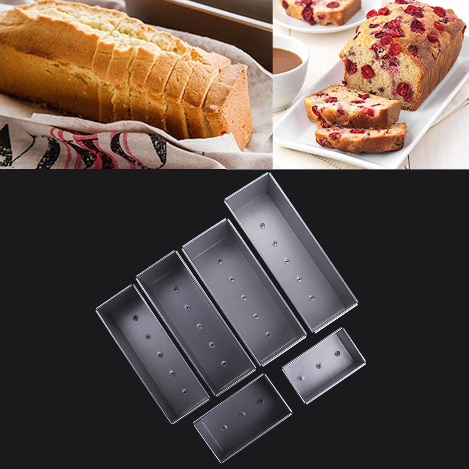 YOUNAFEN Rectangle Loaf with Cover Bread Baking Molds Toast Non-Stick Toast Box with Lid Bread Moulds Aluminum Alloy Material Toast Box for Bake