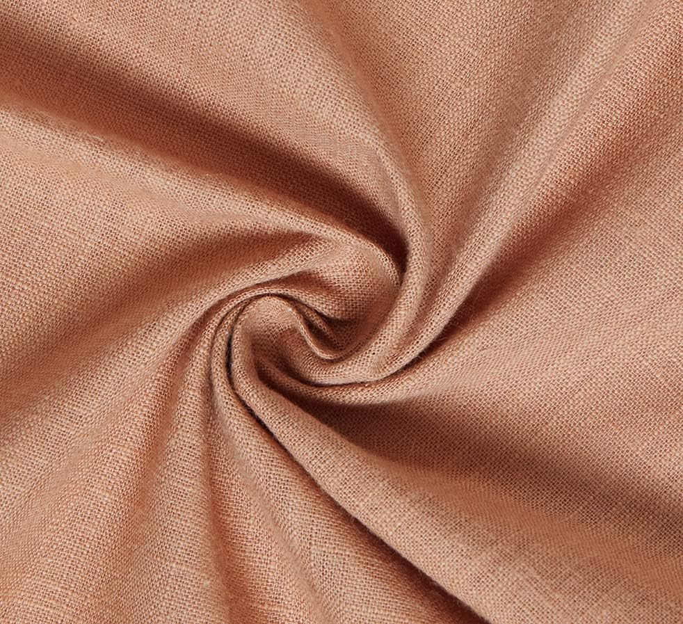 Napkins Set Of 4 Pieces 100% Cotton Soft and Comfortable Set with fringing edges(coccon rustic colour45 CM X 45 CM