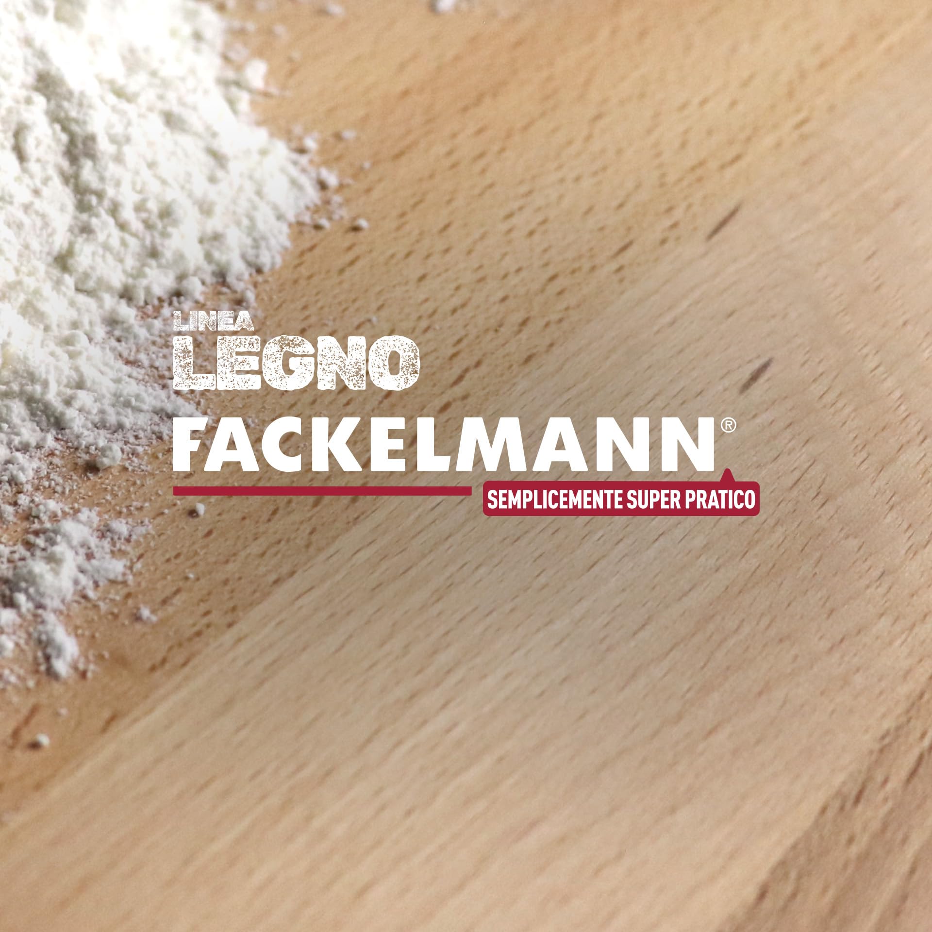 Fackelmann Tagliere spianatoia in Legno di Faggio 40 x 40 cm, Facile e Comodo da usare per Impasti e preparazione di Pasta Fresca, Taglia Unica, con rialzi di appo