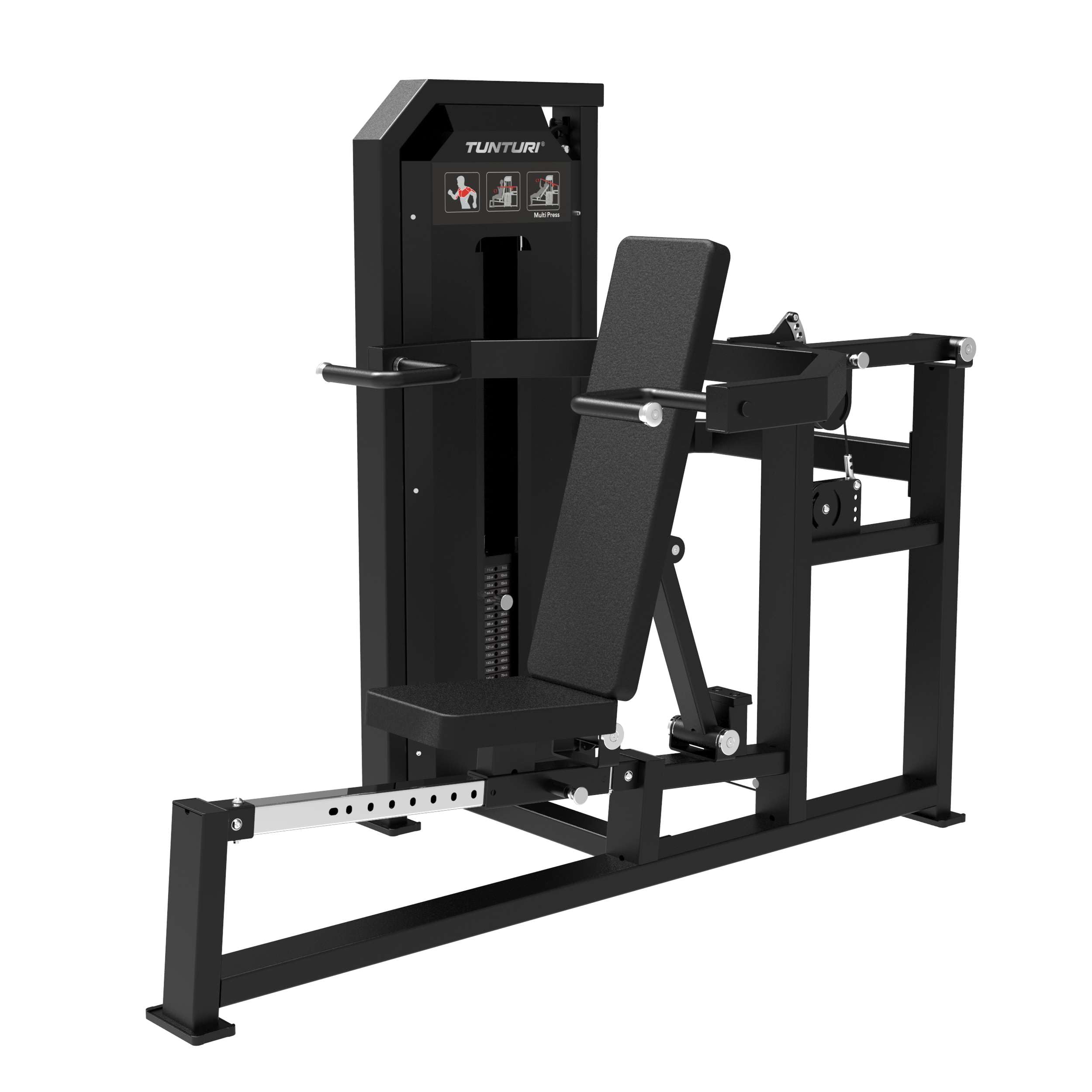 Tunturi Platinum Multi Press Kraftstation – Verstellbar – Ganzkörper-Training für den Oberkörper – V-Serie