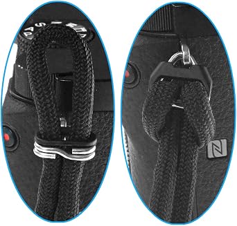 550 Paracord Adjustable Wrist Strap for DSLR, Compact Cameras