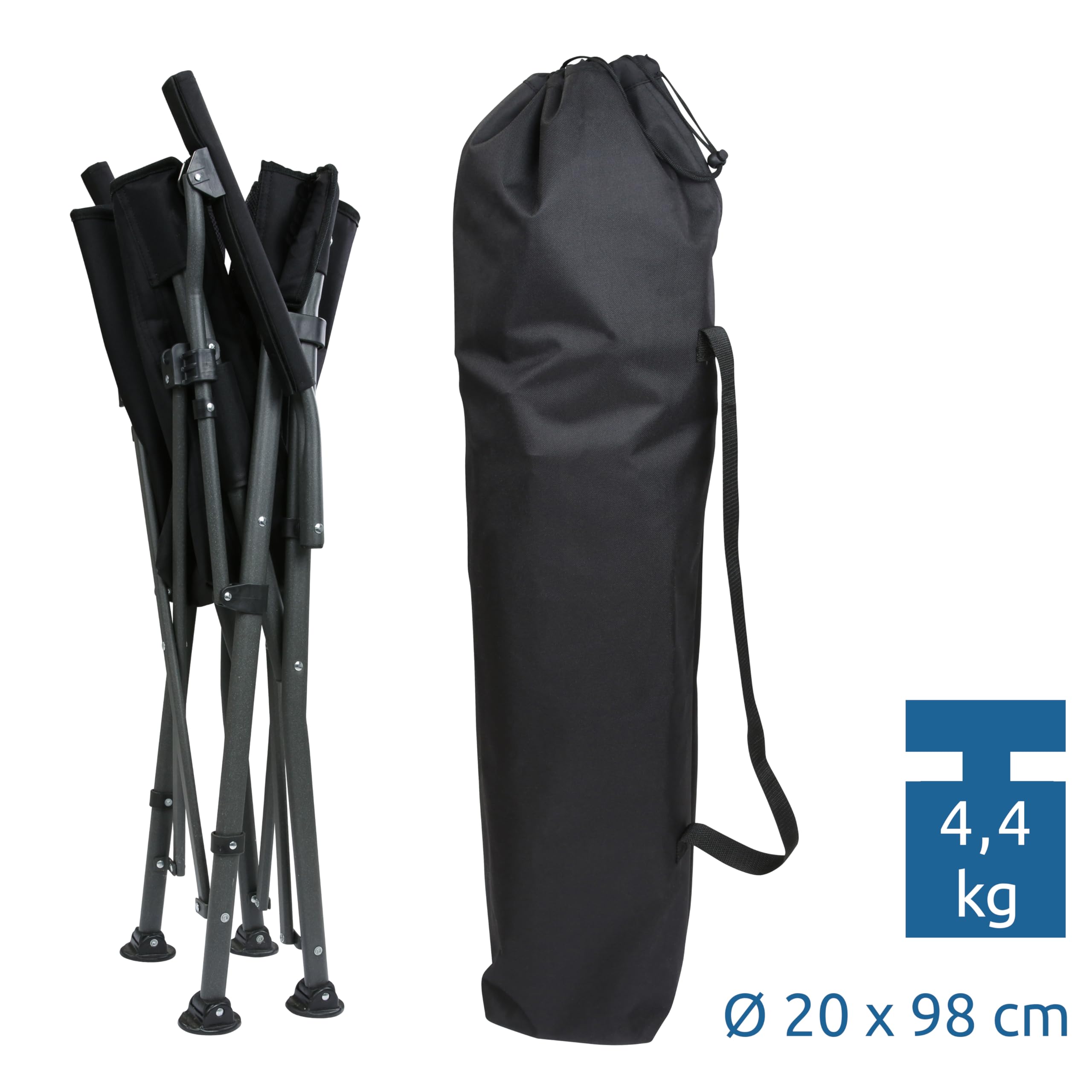 your GEAR Campingstuhl Pesaro - gepolsterter Faltstuhl mit 3D  Mesh-Polsterung - TV geprft: belastbar bis 160 kg : Amazon.de: Sonstiges