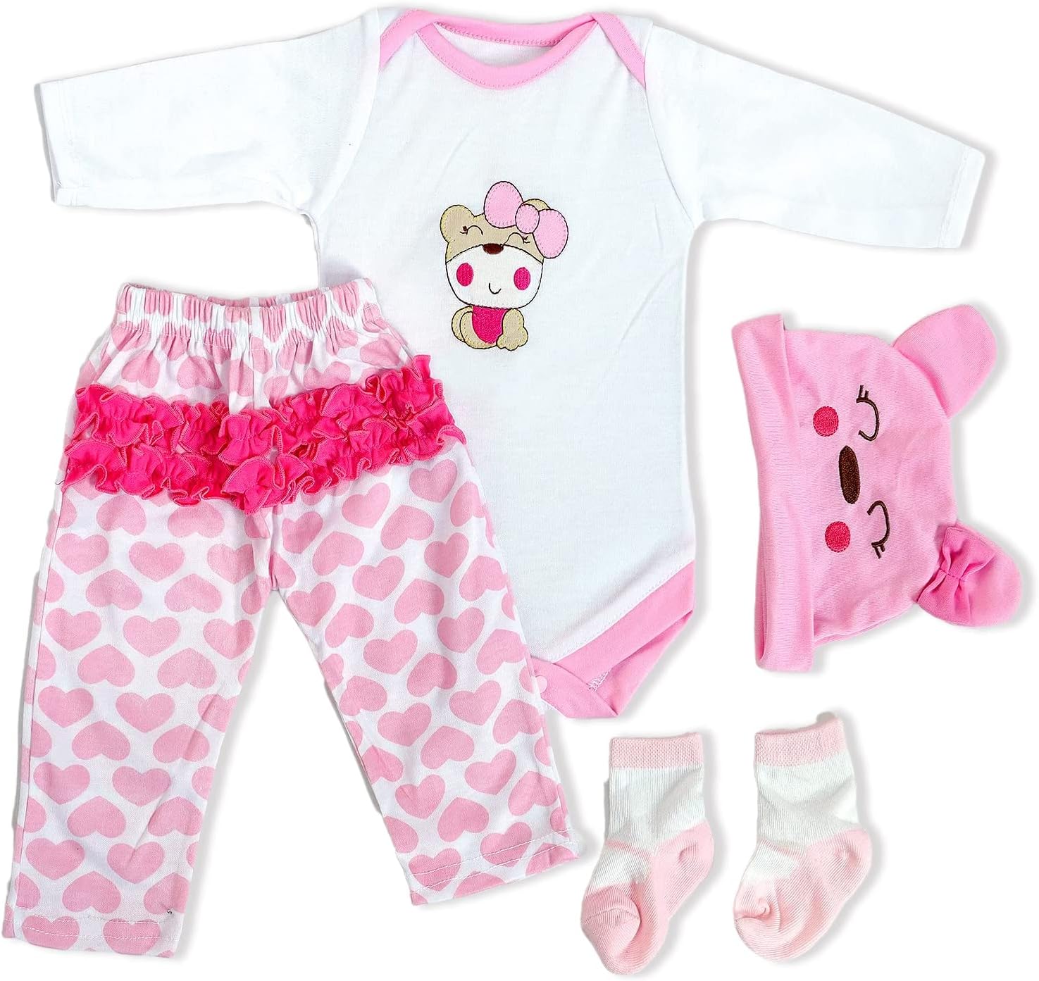 ZIYIUI Reborn Dolls Clothes 20-22 inch Clothing Doll Accessories Outfit ...