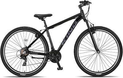 Bicicleta montaña Adulto 29 Pulgadas | Cuadro de Aluminio + 21 Velocidades Shimano + Suspensión Delantera con Bloqueo + Frenos V-Break | Bicicleta montaña Segura y Resistente