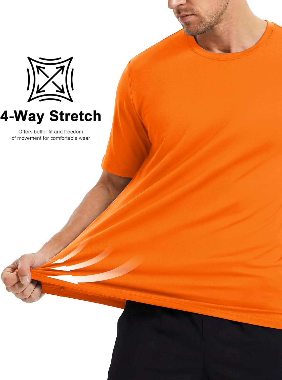 MAGCOMSEN Men's Workout Shirts Dry Fit Short Sleeve Shirts UPF 50+ Moisture Wicking Athletic Swim Tshirt Running Gym Fishing - Image 7