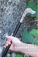 Vista 5 de TAN - Bastón para caminar con mango victoriano hecho a mano, con mango de latón