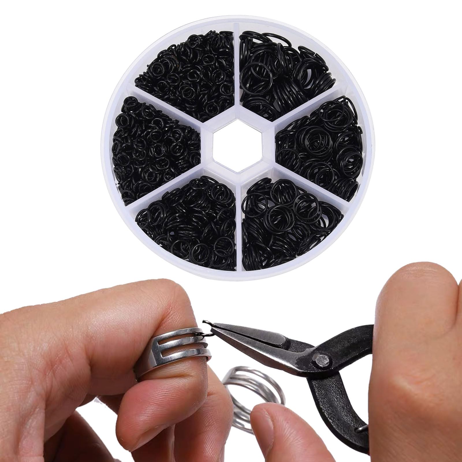 30 Anneaux Porte-Clés Acier Inoxydable - Mini Rings Pour Bijoux, Clés, DIY