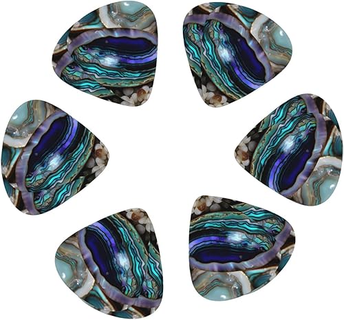 Miniatura 2 de Paquete variado de púas para guitarra, 3 opciones de grosor, ideal para guitarras eléctricas y acústicas, nácar de abulón