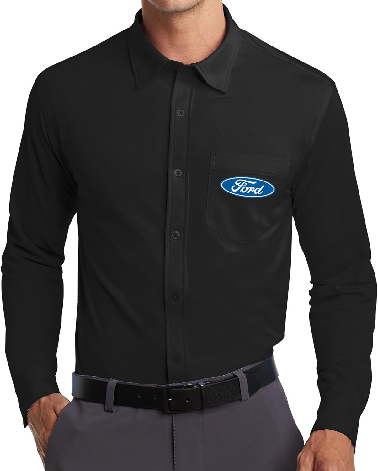 Buy Cool Shirts Mens Ford Pocket Knit Dress Shirt