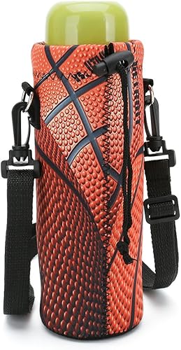 Miniatura 4 de icolor Funda para botella de agua de 25.4 fl oz con correa de hombro ajustable, funda para botella de 24 onzas, se adapta a botellas de diámetro