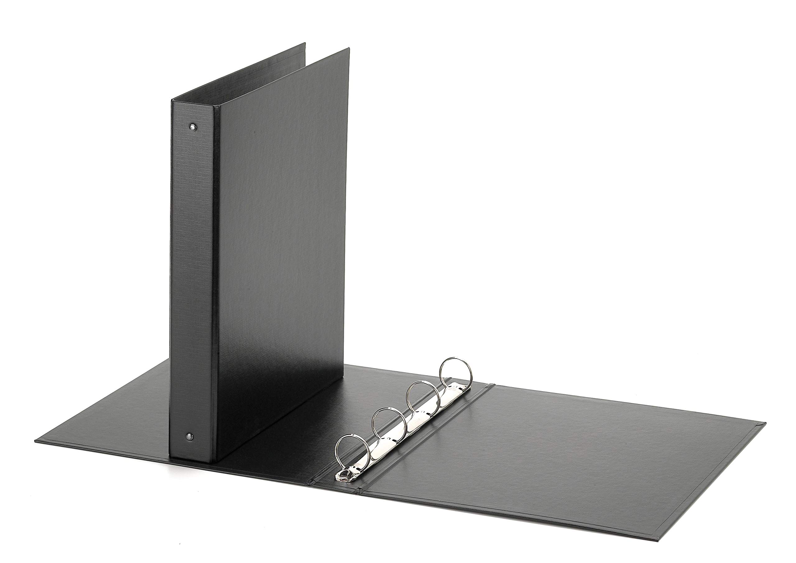 Favorit Box of 10 Binders, 22 x 30 cm, 4 Round Rings 30 mm, Black
