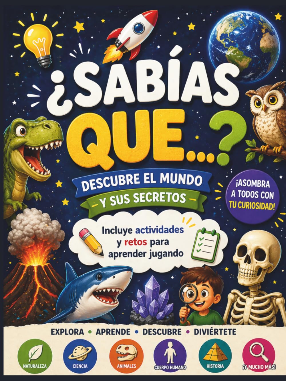 ¿Sabías qué...? WOW datos curiosos súper interesantes: Animales, ciencia, espacio, historia, naturaleza y alimentos sorprendentes.