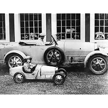 ART.COM Wall Photo Jean Bugatti and Roland Bugatti Sons of Ettore Bugatti in Cars Made by their Father, C. 1928, 16" x 12"