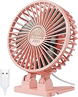 Vista 7 de JZCreater Ventilador de Escritorio USB, Mini Ventilador Portátil, Ventilador de Enfriamiento de Mesa de Escritorio de 3 Velocidades, Ventilador