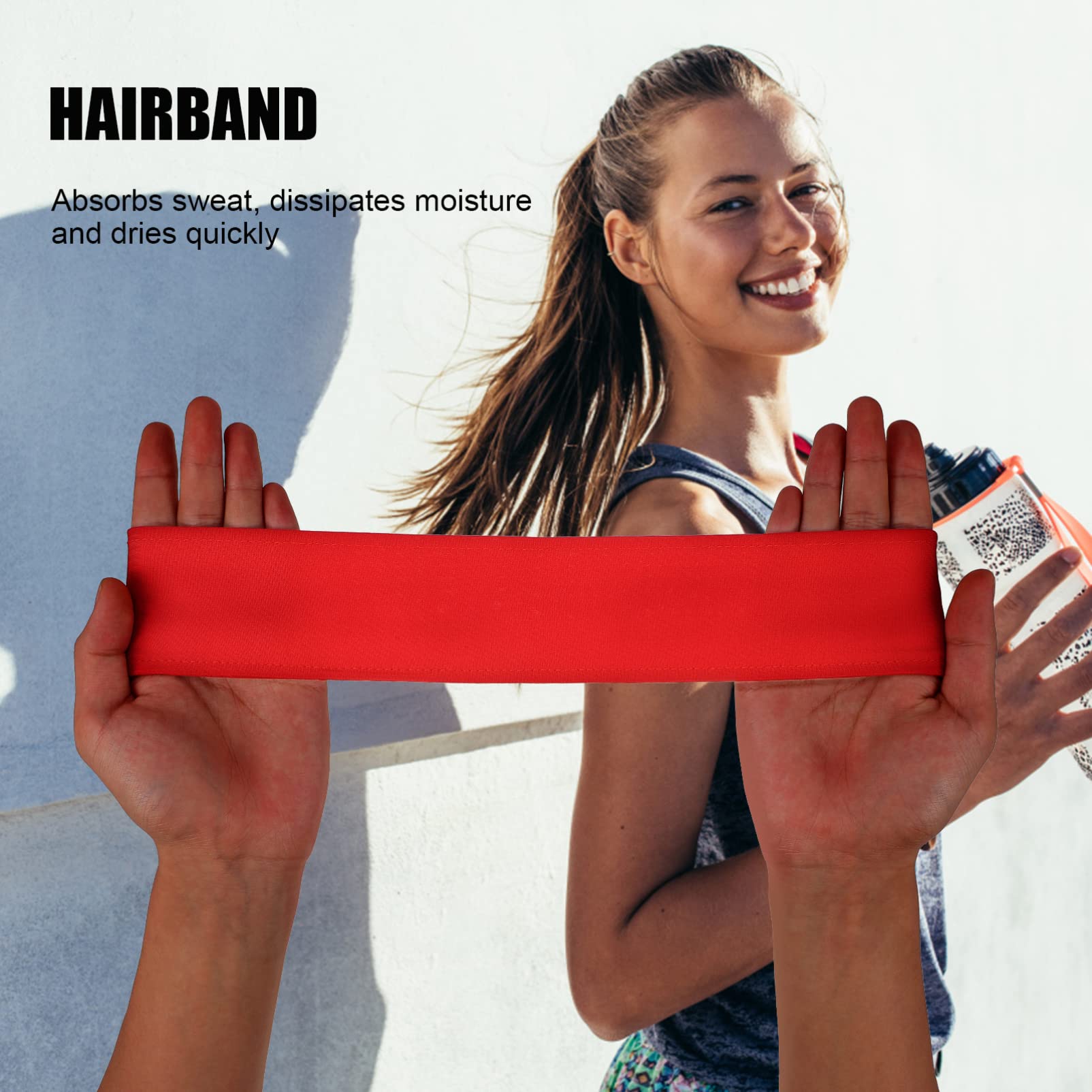Verstellbare Kopfband Stirnbänder Für Männer Und Frauen Elastische Sport Haarbänder Schweißableitende Bandanas Für Workout Und Freizeitaktivitäten Rot Und Grün