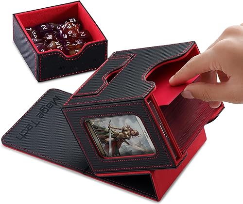 Miniatura 7 de Caja de cartas para MTG Commander - Diseño patentado, Commander Display, se adapta a 100 tarjetas de doble manga, ladrillo de tarjetas de 35 puntos